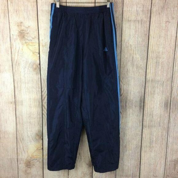 adidas Other - Adidas Vintage Blue Side Zip Warm-Up Track Pants S